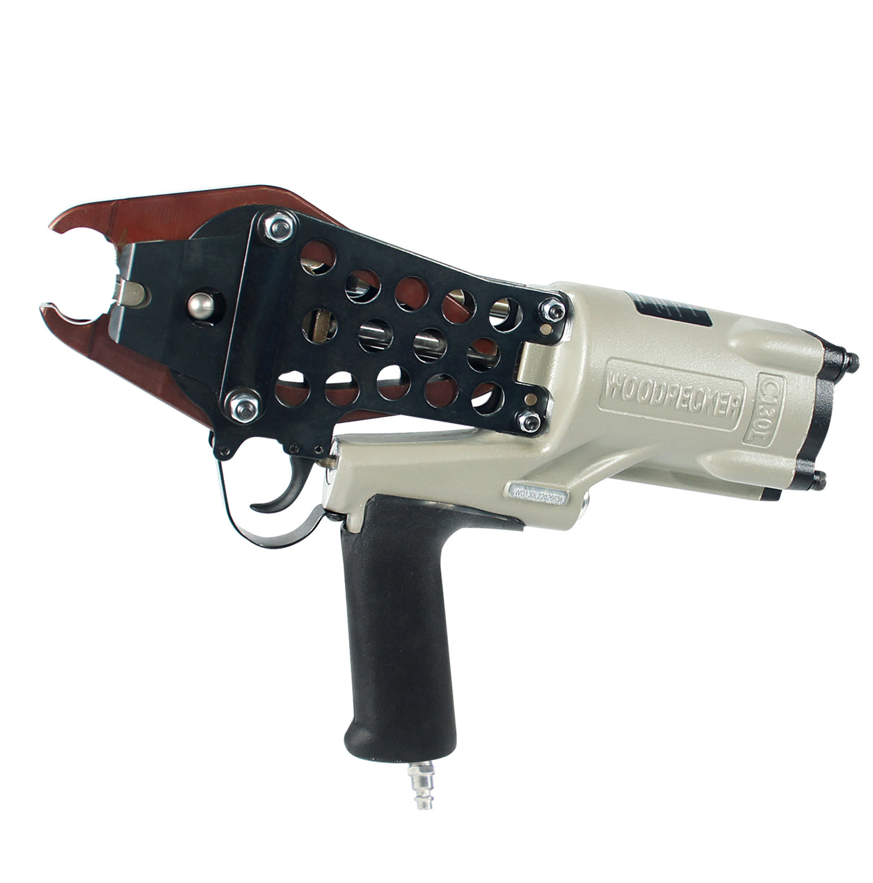 Woodpecker C130L/PFC50 11 Gauge Easy Carry Pneumatic Hog Ring Gun for Gabion 1 1/2 Inch Crown Air C Ring Plier for Wire Cages, Gabion, Fencing, Sofa, Spring Mattress, Car Seat, Bedding, Wire Mesh Baskets