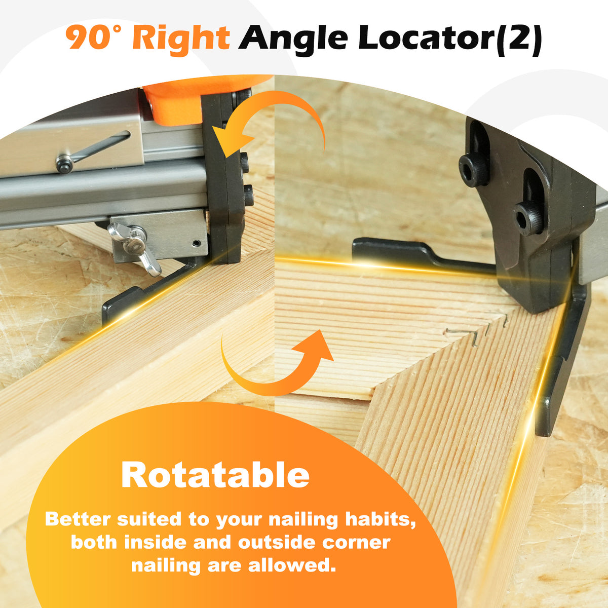 KAMSIN V1015 Pneumatic Picture Frame Nailer Gun and Optional 3/16" to 19/32" (5-15mm) V-Nails Set – Professional Picture Frame Joiner Tool