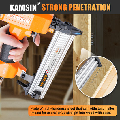 KAMSIN F12 Brad Nails, 18 Gauge Galvanized Brad Nails, 1/2-inch(12mm) Length Finish Nails (5,000 PCS per Box) For Brad Nailer