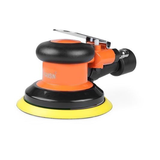 KAMSIN Pneumatic Random Orbital Sander Air Palm Sander, Speed Adjustable Professoinal Da Sander for Woodworking, Metal and Auto Bodywork