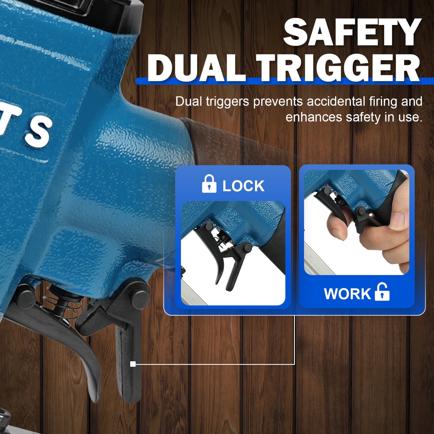 P630C Pneumatic Headless Pin Nailer, 23 Gauge Air Power Nail Gun, Drives 1/2-Inch to 1-3/16-Inch (12-30mm) Headless Micor Pins with Dual Trigger Safety for Cabinets, Interior Decoration