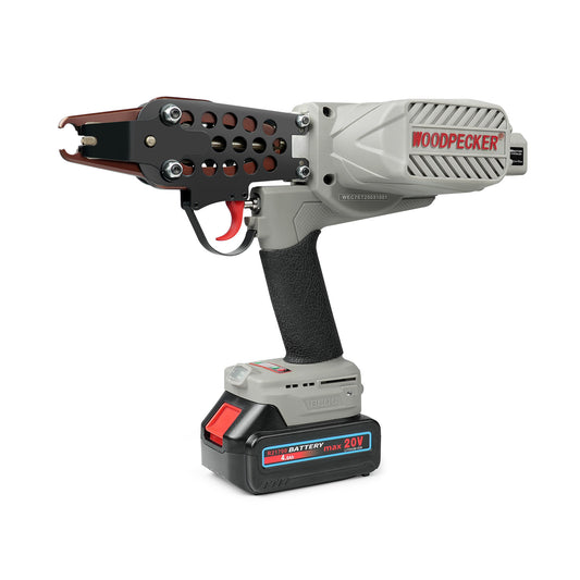 Pistola eléctrica WOODPECKER EC7ET para anillos de cerdo, diámetro de sujeción de 7.0-8.0 mm, pistola de anillos en C, alicates para anillos de cerdo para bucles más ajustados