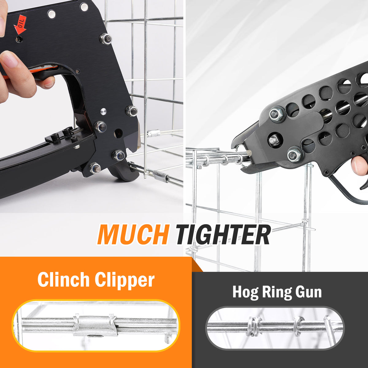 KAMSIN M66K Pneumatic Clinch Clip Tool, Air Clinching Clipper, Vertex Fastening Clip Gun Industrial Clinching Tool for Spring Mattress, Car Seat