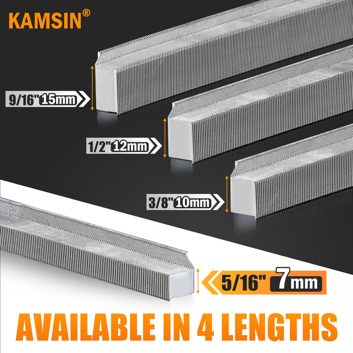 KAMSIN V1015 Pneumatic Picture Frame Nailer Gun and Optional 3/16" to 19/32" (5-15mm) V-Nails Set – Professional Picture Frame Joiner Tool