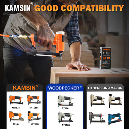 KAMSIN 71 Series 22 Gauge 3/8'' (9mm) Crown Upholstery Staples, 10000PCS