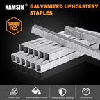 Agrafes de tapisserie KAMSIN série 71 de calibre 22, couronne de 9 mm, 10 000 pièces