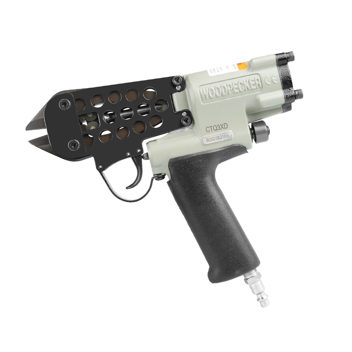 Woodpecker CTQ3XD-CTQ6XD Pneumatic Cutting Nipper for 3-6mm Diameter Automatic Industrial Air Power Cutter Bolt Cutter Wire Clipper Shears Heavy Duty Wire Cutting Tool for Steel Wire, Wire Cages, Wire Cutting