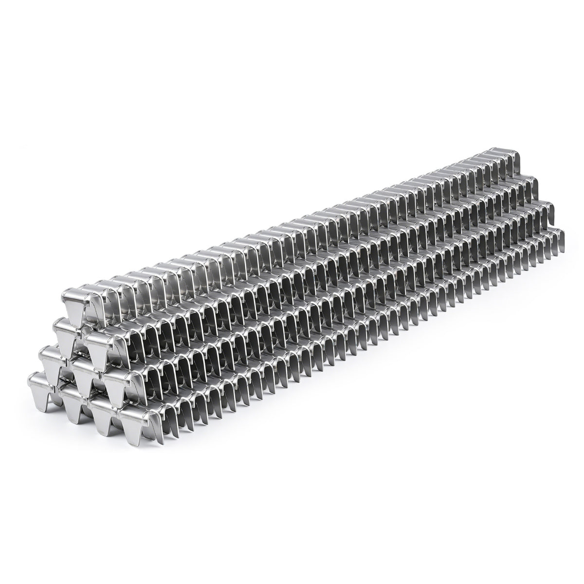 KAMSIN M66 Series 304 Stainless Steel Vertex Clips Hartco Clips, for M66 Clinch Clipper Gun, M66 Series Clinching Tools