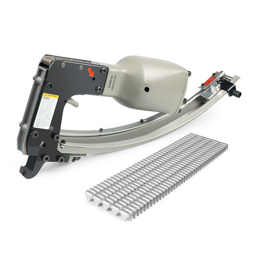 Kit de engarzadora neumática Woodpecker M85 con 960 unids. grapas Vertex CL-34