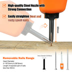 KAMSIN KT50 Pneumatic Nails Puller, Professional Heavy Duty Air Punch Nailer,1/4 Inch NPT Air Inlet Air Power Nail Remover, Denailer Removes Nails At The Head Diameter Of 0.118"(3mm)-0.236"(6mm)