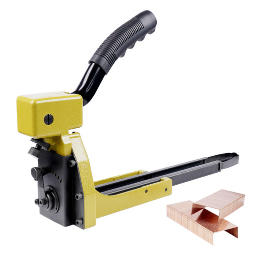 HB3518 16 Gauge Manual Carton Closing Stapler , 1-3/8-Inch Crown, 3/4-Inch Length Carton Staples, Carton Stapler, Corrugated Carton Staple Gun, Carton Stapler for Closing Cartons Folding Boxes