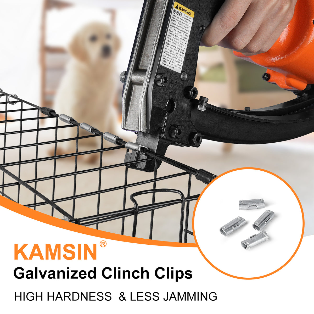 KAMSIN M66 Series Galvanized Vertex Clips, for Hartco M66 Clinch Clipper Gun, M66 Series Clinching Tools