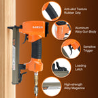 KAMSIN 7116K 22 Gauge 71 Series Pneumatic Upholstery Stapler, 3/8-inch(9.0mm) Crown Fine Wire Tool, 1/4-inch to 5/8-inch(6-16mm) Leg Length Air Upholstery Staple Gun for Furniture Upholstering