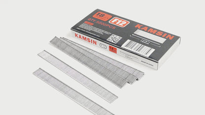 KAMSIN F12 Brad Nails, 18 Gauge Galvanized Brad Nails, 1/2-inch(12mm) Length Finish Nails (5,000 PCS per Box) For Brad Nailer