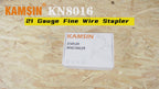 KAMSIN #KN8016 Agrafeuse pneumatique à fil fin de calibre 21, agrafes à couronne de 1/2 pouce, longueur de jambe de 1/4 à 5/8 pouce Pistolet à agrafes de rembourrage électrique pour meubles, armoires, literie, cadres photo