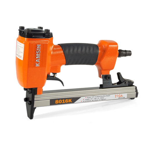 KAMSIN 8016K Upholstery Stapler - 21 Gauge 80 Series 1/2-Inch Crown 1/4-Inch to 5/8-Inch Leg Length Fine Wire Stapler Furniture Stapler for Furnitures, Thin Board, Sofas